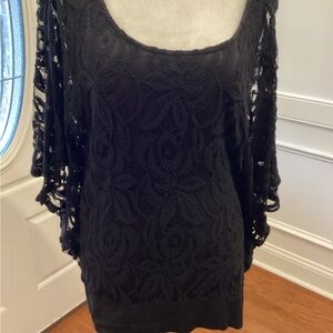 Black Lace Blouse